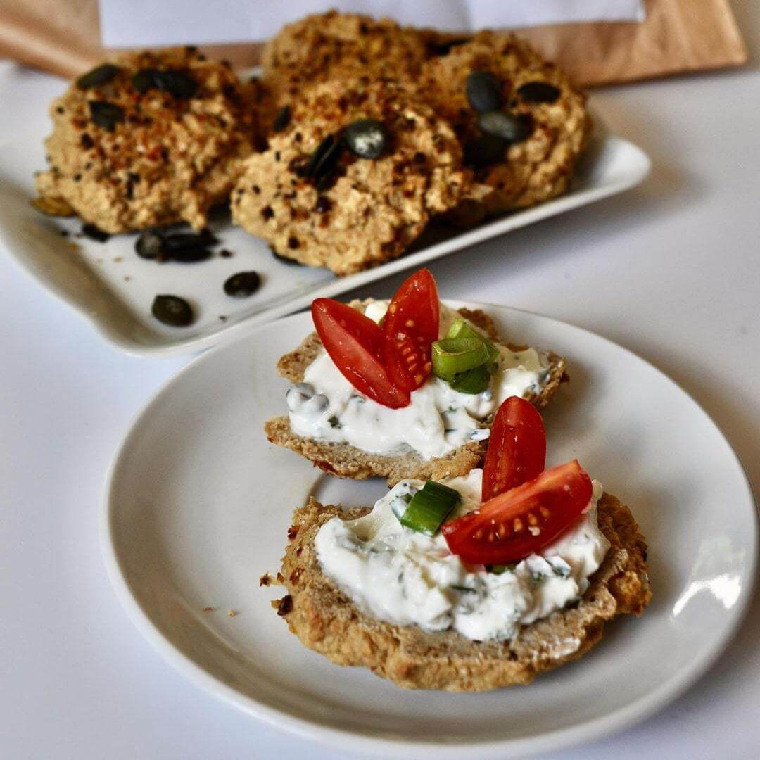 Rollos de proteína veganos