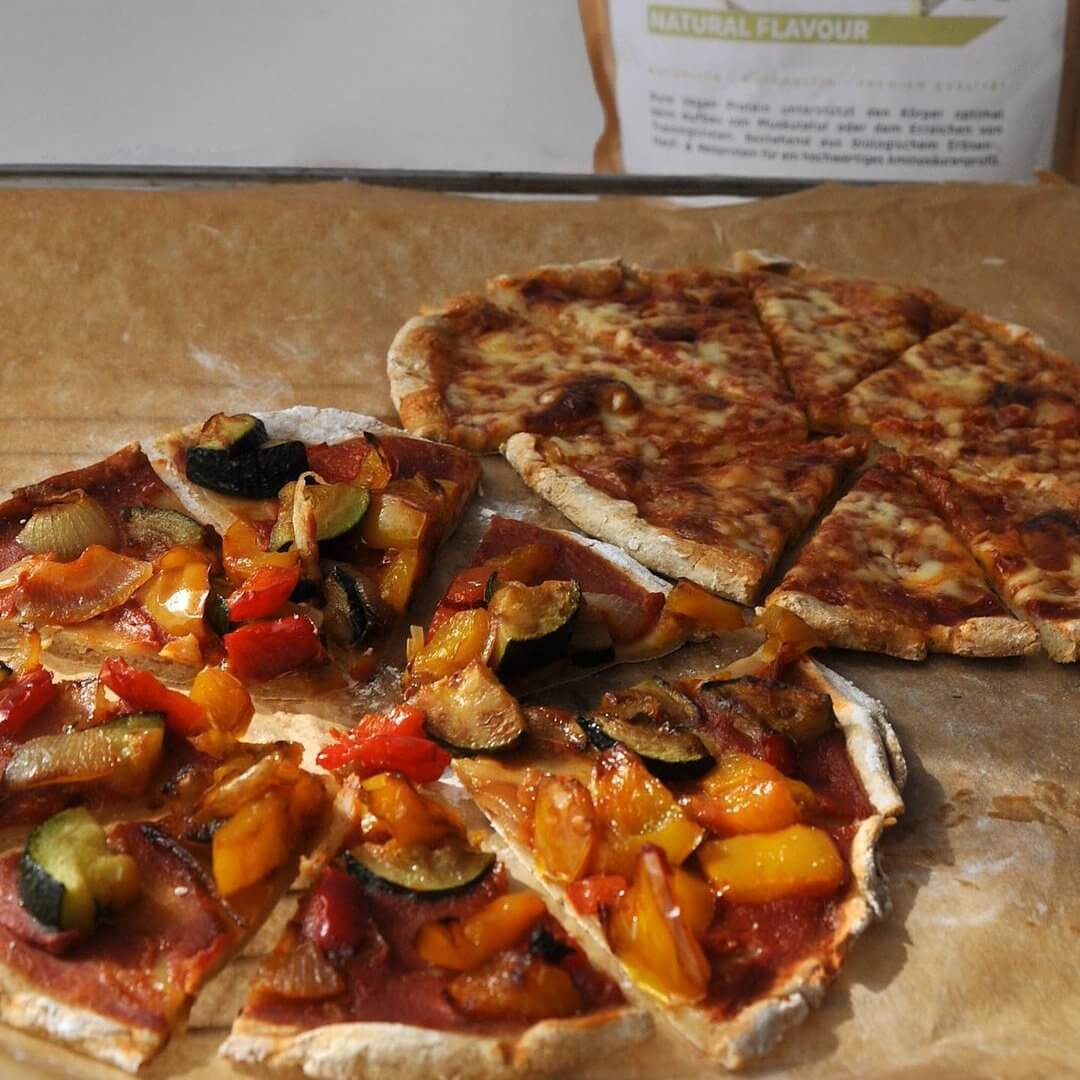 Pizza de proteínas