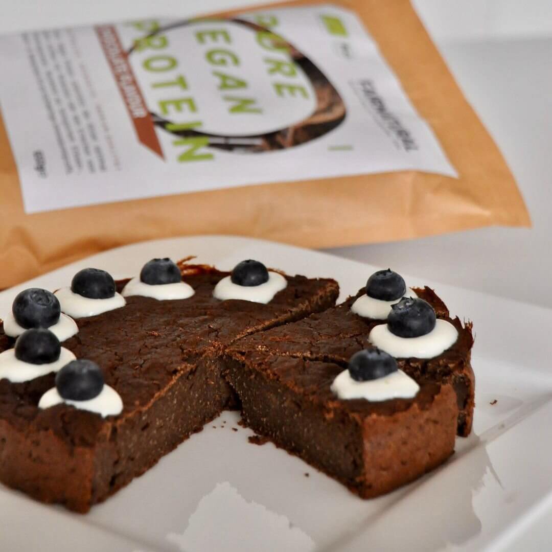 Brownie de calabaza vegano