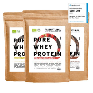 
                  
                    Cargue la imagen en el visor de la galería, Organic Whey Protein Powder 3er Bundle (sabores de libre elección)
                  
                