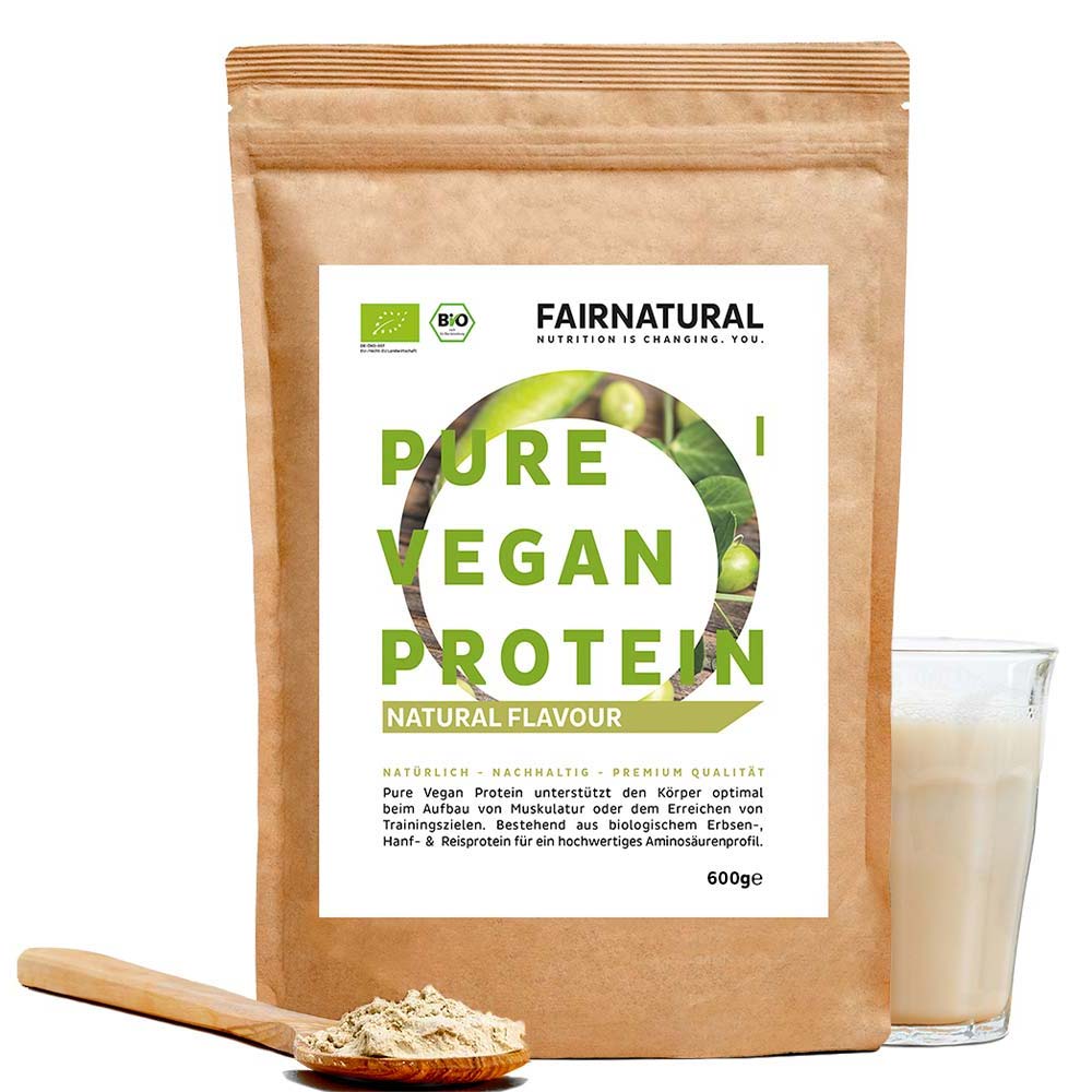 Proteína vegana en polvo neutra sin soja